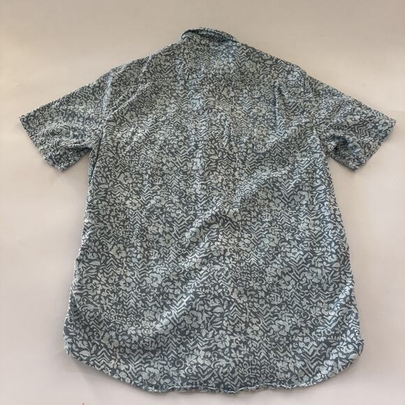 Faherty Breeze Collared Shirt Mens Small Floral All Over Print Hawaiian Hemp - Picture 6 of 9